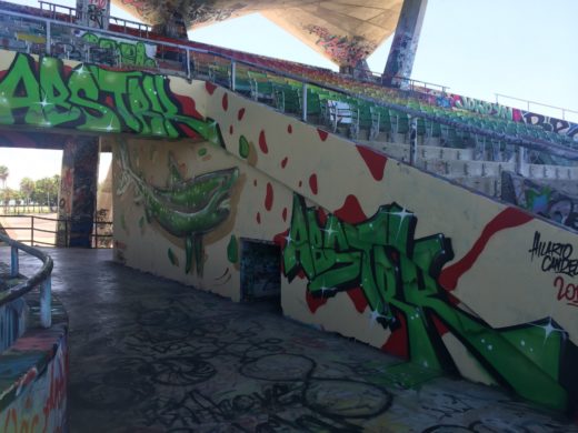 The Miami Marine Stadium Just Got a Gigantic New Mural by Miami Artist  HoxxoH