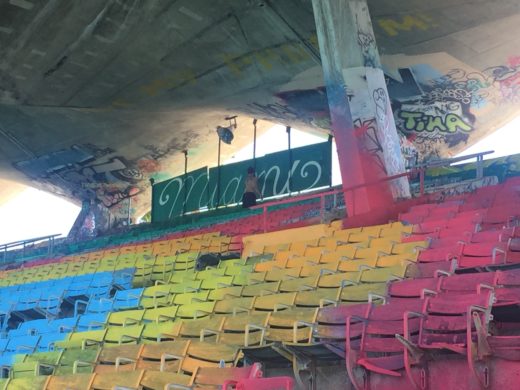 The Miami Marine Stadium Just Got a Gigantic New Mural by Miami Artist  HoxxoH